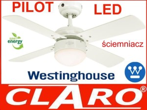 Wentylator COLOSSEUM BIAŁY LED z pilotem Kod towaru:	72420 