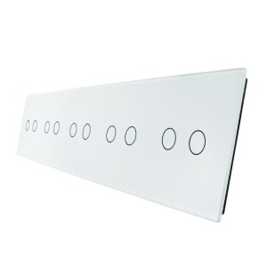 7022222-61 Dziesięciokrotny biały panel szklany LIVOLO