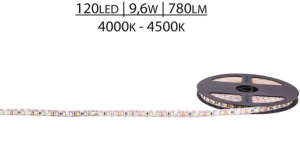 TAŚMA PREMIUM 12V SMD2835 120 LED 4000-4500K