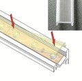 Profil led corner klik transparentny
