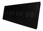702222-62 Czarny panel szklany 2+2+2+2 LIVOLO