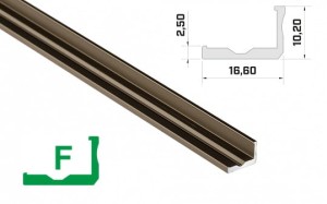 Profil LUMINES typ F inox anodowany
