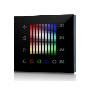 NAŚCIENNY STEROWNIK  LED RGBW CL-301W-RGB CZARNY