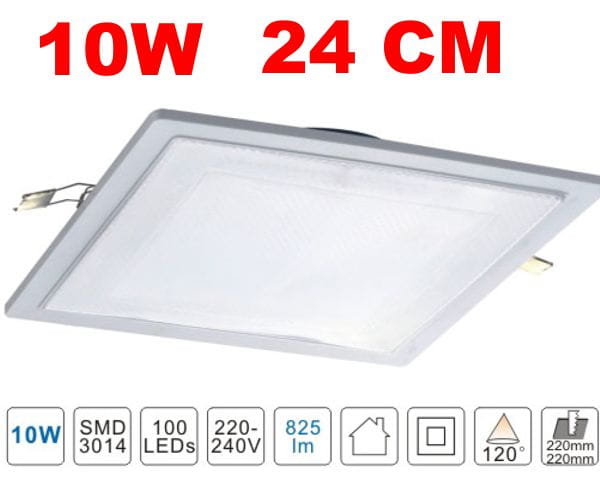 OPRAWA LED SPOT KWADRAT 10W 24 CM 