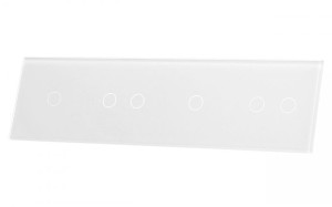 701212-61 Biały panel szklany 1+2+1+2 LIVOLO 