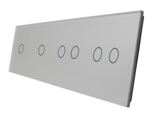701122-64 Szary panel szklany 1+1+2+2 LIVOLO 