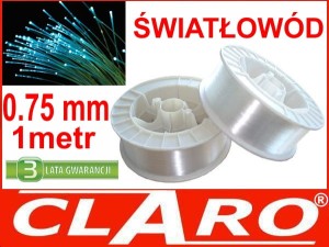 ŚWIATŁOWÓD ŚWIECĄCY KOŃCEM 0.75 MM SZPULA 