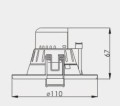 OPRAWA LED SPOT 4W 11CM 
