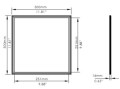 PANEL LED RGB  30cmx30cm
