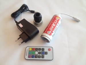 GENERATOR ŚWIATŁA LED RGB KOLOROWY 3W RF   