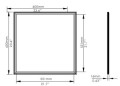 PANEL LED  60cmx60cm