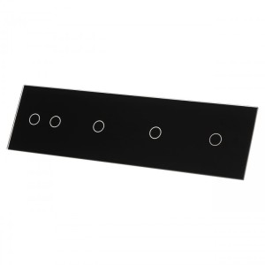 701112-62 Czarny panel szklany 1+1+1+2 LIVOLO