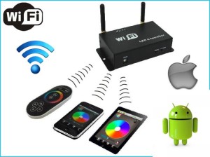 DOTYKOWY STEROWNIK RGB WIFI RADIOWY ANDROID APPLE
