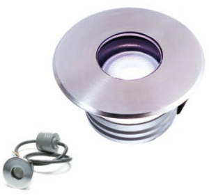Lampa do montażu w podłożu FLAT IV PŁASKA IP67 2W, 6000K -chłodna biel