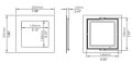 PANEL LED RGB  20cmx20cm