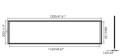 PANEL LED  30cmx120cm