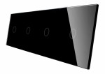 701111-62 Czarny panel szklany 1+1+1+1 LIVOLO