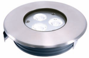 Lampa do montażu w podłożu FLAT II, płaska fi115 6000K