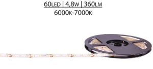 TAŚMA ZALEWANA IP63 PREM 12V SMD2835 60 LED BZ