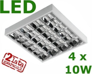 OPRAWA RASTROWA LED  NATYNKOWA 4 X10W 60X60