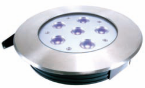 Lampa do montażu w podłożu FLAT I, płaska fi175  RGB