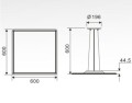 Lampa led panel wiszący 40W 