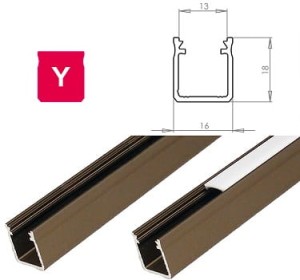 Profil LUMINES typ Y inox anodowany