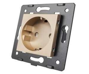 WG-71EU-63 Moduł gniazda elektrycznego 16A LIVOLO - złoty