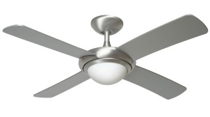 Wentylator sufitowy ORION - Szczotkowane Aluminium-Srebrny Mat z oświetleniem