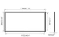 PANEL LED  60cmx120cm